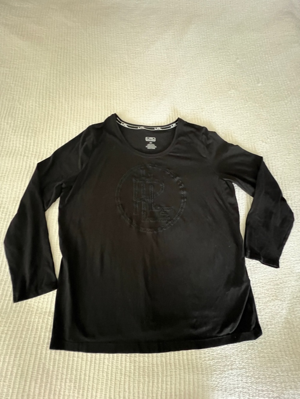 Ralph Lauren Black Long-Sleeve Logo Tee